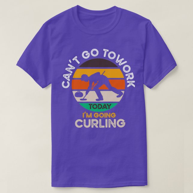 Curling Curling Curling Winter Sports Curling T Shirt (Design framsida)