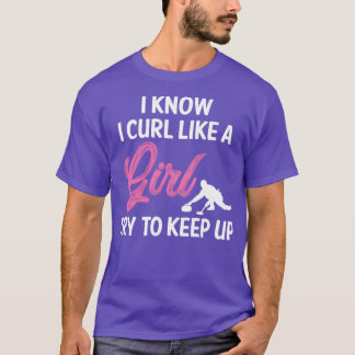 Curling Curling Girl T Shirt