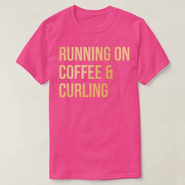 Curling Funny Ssticke i Guld T Shirt (Design framsida)
