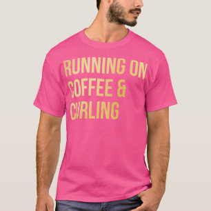 Curling Funny Ssticke i Guld T Shirt