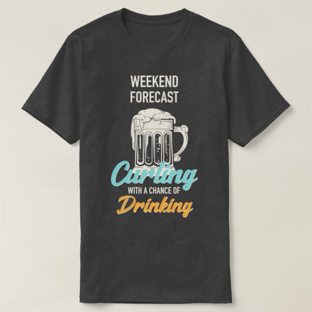 Curling Game Winter Ice Sport Player Funny Curler T Shirt (Design framsida)