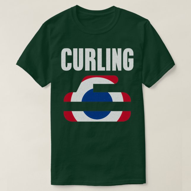 Curling Gift T Shirt (Design framsida)