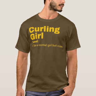 Curling Girl Curling T Shirt
