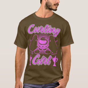 Curling Girl Funny Curling Gift T Shirt