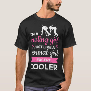 Curling Girl Ice Curling Winter Sports T Shirt