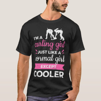Curling Girl Ice Curling Winter Sports T Shirt