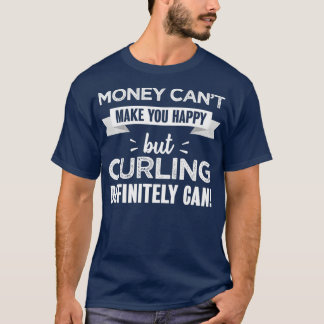 Curling gör dig till lycklig-fantastiska sportgåva t shirt