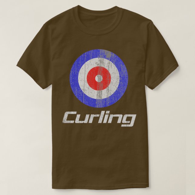 Curling Hobby Sport Game Gift 7 T Shirt (Design framsida)
