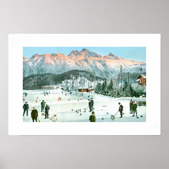 Curling i Schweiz Poster (Framsidan)