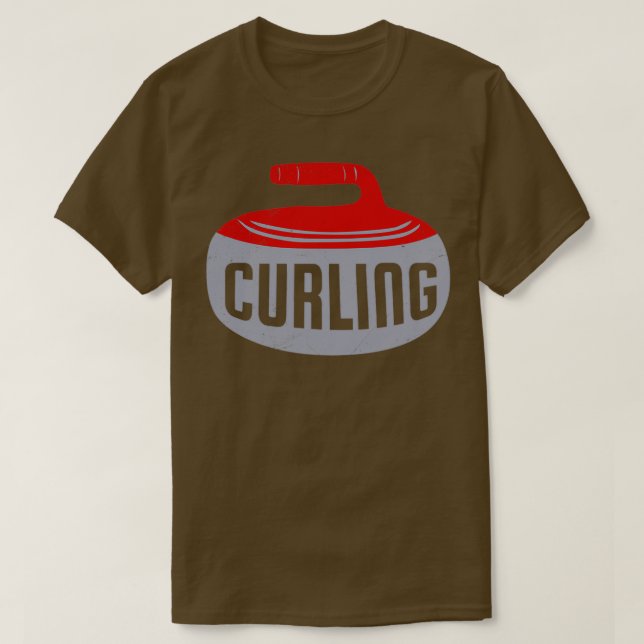 Curling Idea 2 för idrott i Curling Älskare T Shirt (Design framsida)