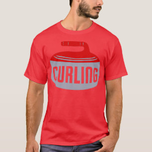 Curling Idea Idea Älskare Gift Idea T Shirt