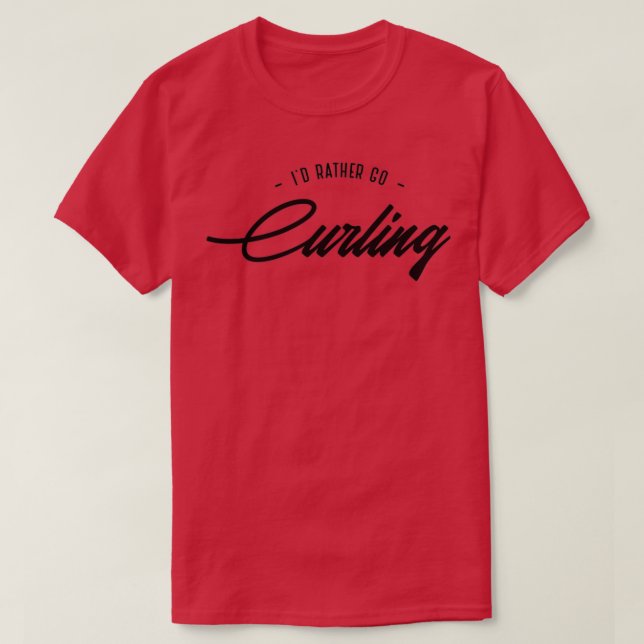 Curling Idrottsman Essential TShirt Classic TShirt T Shirt (Design framsida)