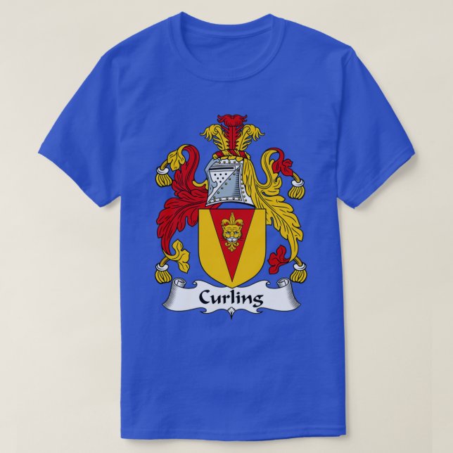 Curling Jackar Arm Family Crest Shirt T Shirt (Design framsida)