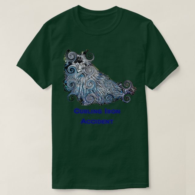 Curling Järn-olyckan T Shirt (Design framsida)
