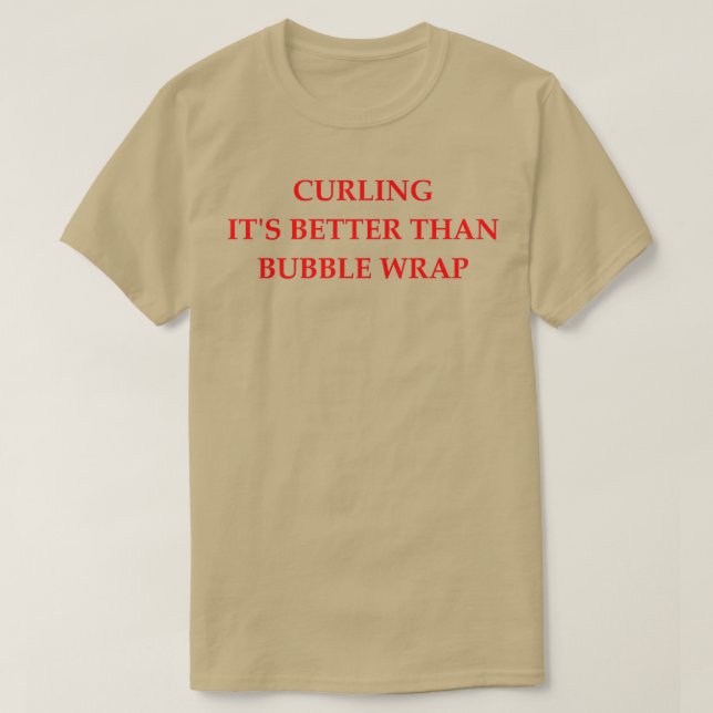 Curling Joke 7 T Shirt (Design framsida)