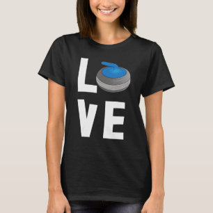 Curling Kärlek Gaming Manar Världsmästare Curling T Shirt