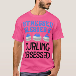 Curling Kärlek Stressat Blad Obssed Player Fläkt T Shirt