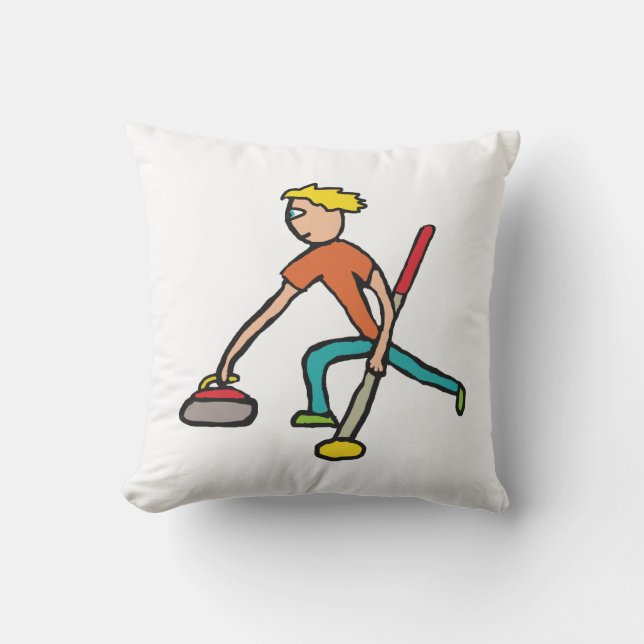 Curling Kudde (Framsida)