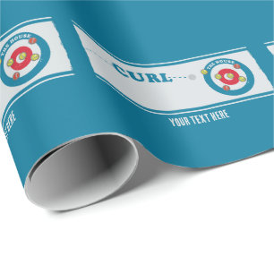 Curling lakan Curling-stenar Presentpapper