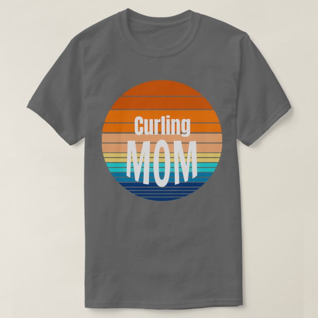 Curling Mamma presentquot T Shirt (Design framsida)