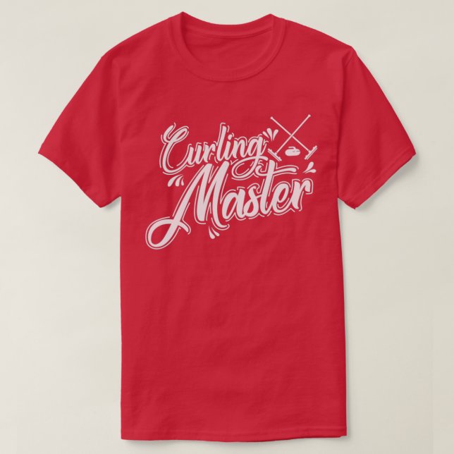 Curling Master Wintersport Stone Gripper T Shirt (Design framsida)