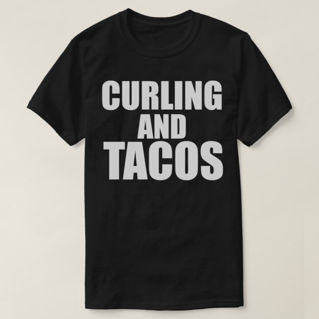 Curling och Tacos 22 T Shirt (Design framsida)