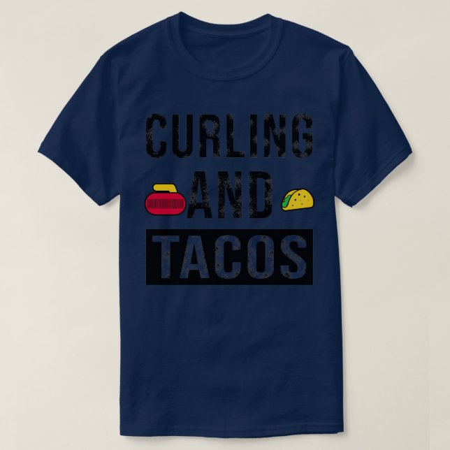 Curling och Tacos T Shirt (Design framsida)