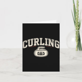 Curling pappa fars dag retro vintage  kort