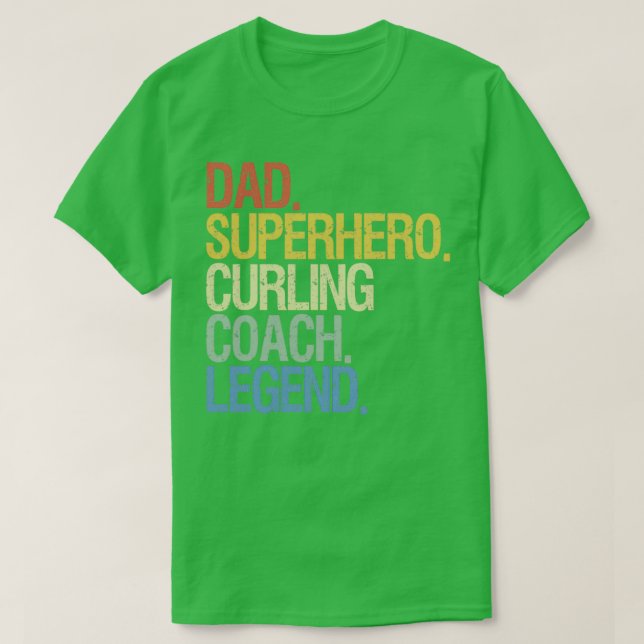 Curling pappa t shirt (Design framsida)