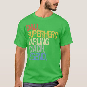 Curling pappa t shirt