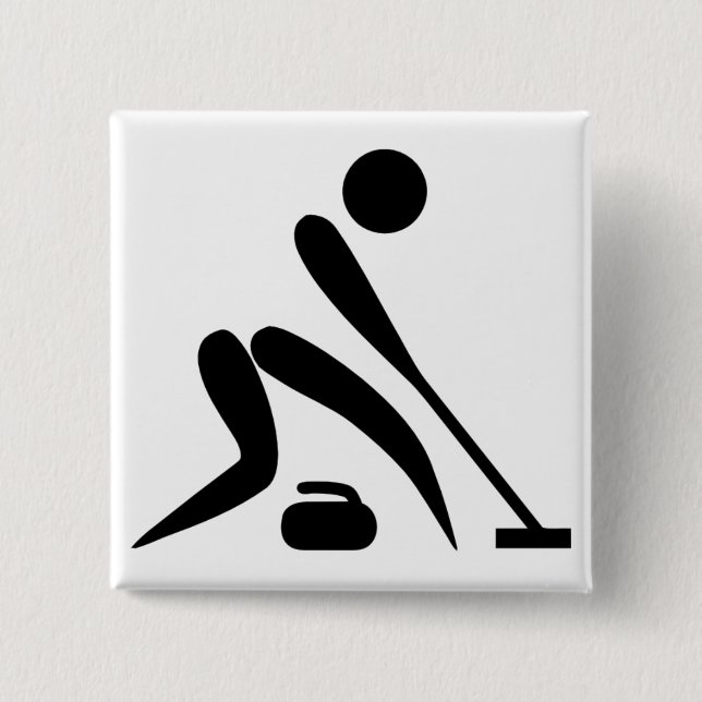 Curling Pictogram Knapp (Framsida)