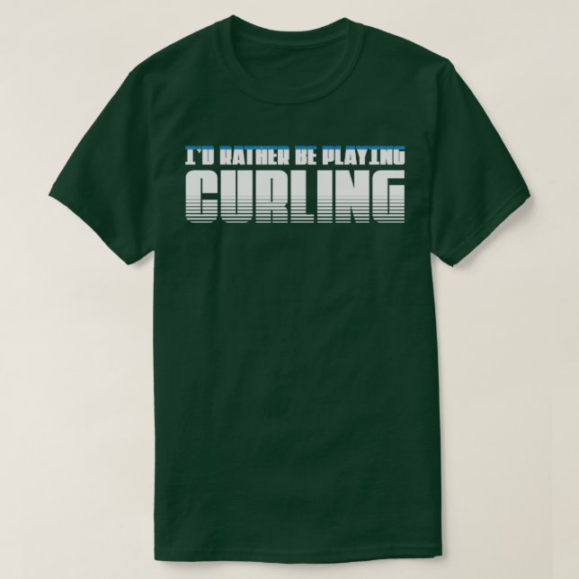 Curling Play Curling T Shirt (Design framsida)