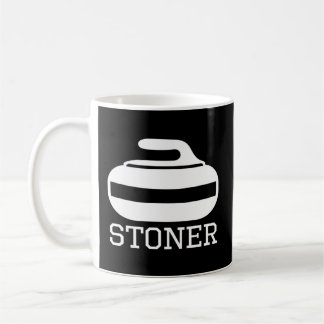 Curling Player Fläkt Stoner Curling Kaffemugg