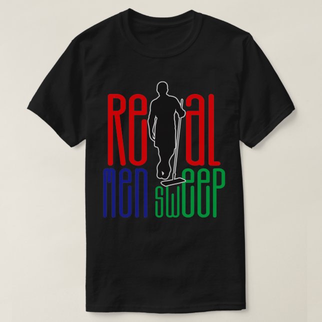 Curling Real Manar Sweep TShirt Classic TShirt T Shirt (Design framsida)