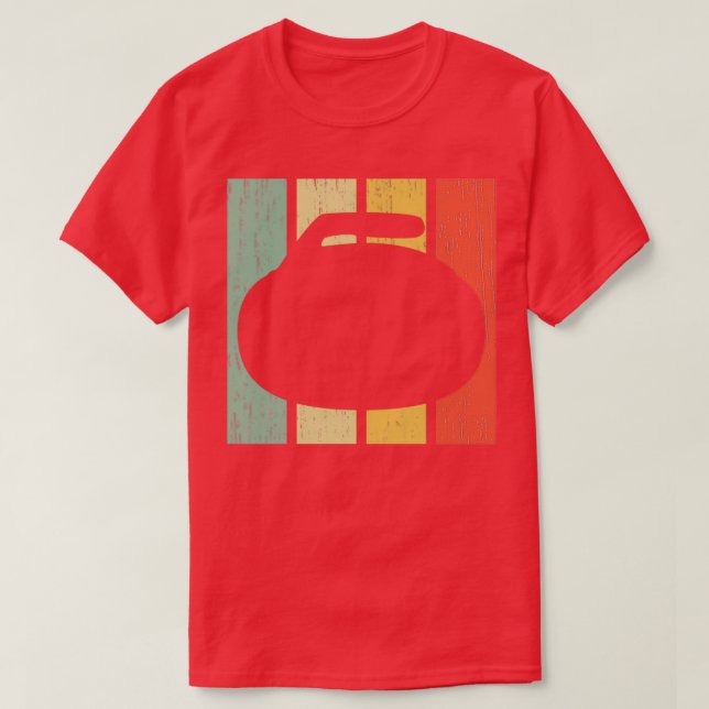 Curling Reggae Colorful T Shirt (Design framsida)