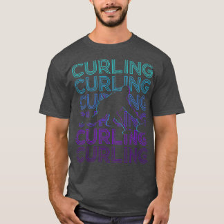 Curling Retro Gift T Shirt