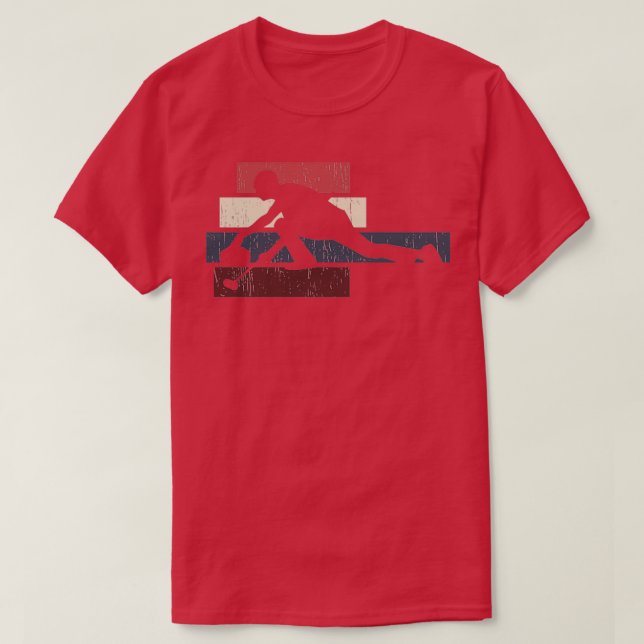 Curling Retro Shirt 5 T Shirt (Design framsida)