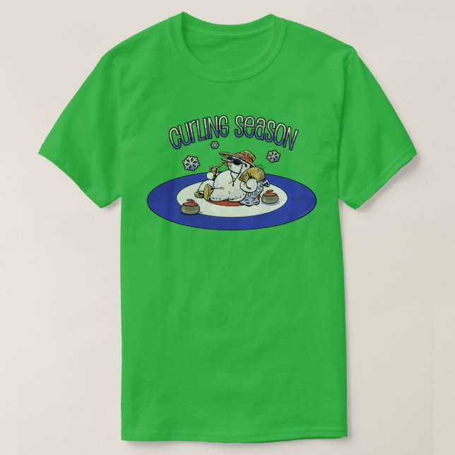 Curling Season T Shirt (Design framsida)