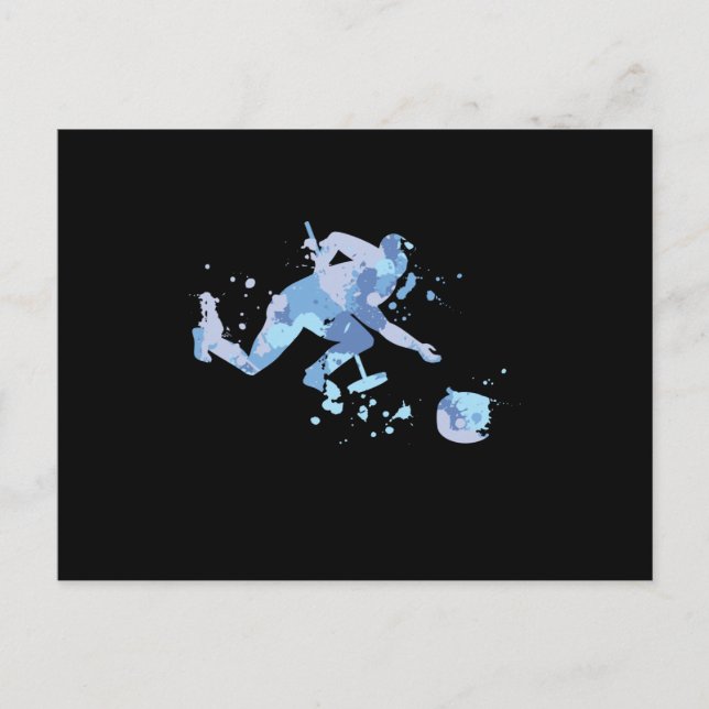 Curling Splash Vykort (Framsida)