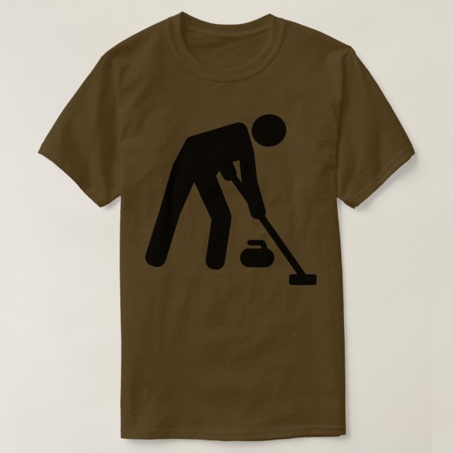 Curling Sport player T Shirt (Design framsida)