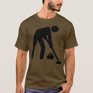 Curling Sport player T Shirt