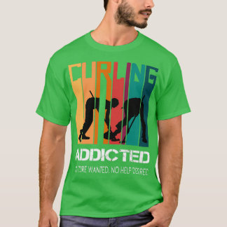 Curling Sports Curler Broom Sten Stone Curlers T Shirt