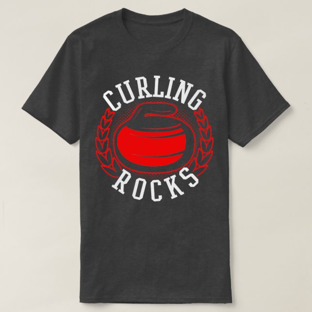 Curling Sten 8 T Shirt (Design framsida)