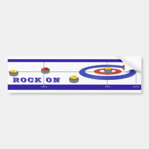 Curling Sten Bildekal