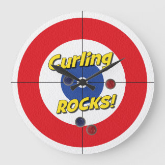 "Curling STEN!" Curlers klocka - (Röd)