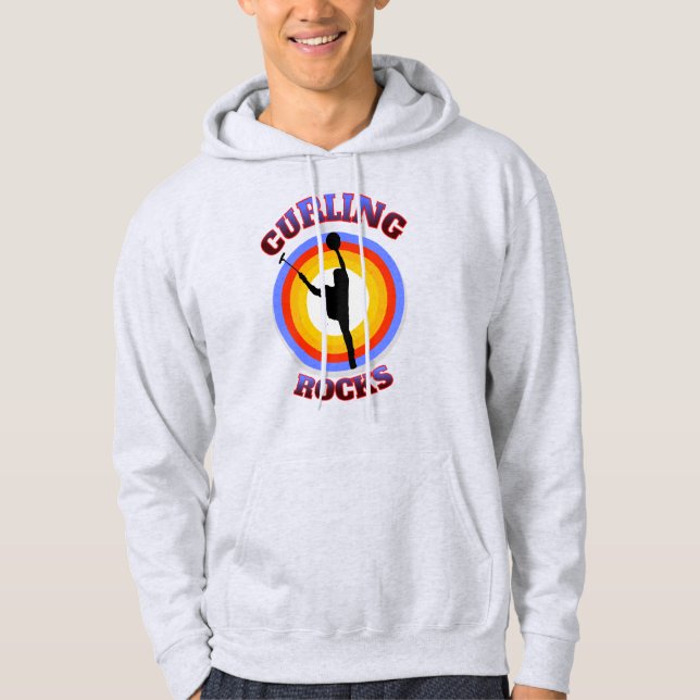 Curling Sten Hoodie (Framsida)