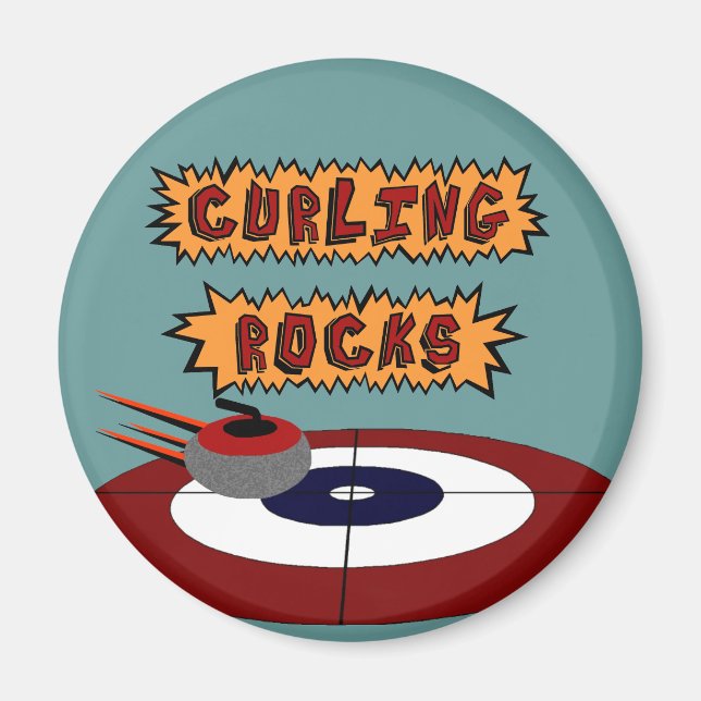 Curling Sten Magnet (Framsidan)