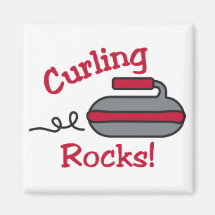 Curling Sten Magnet