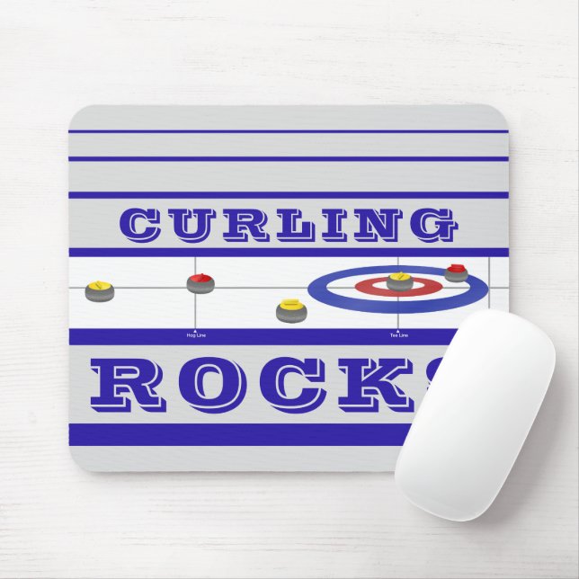 Curling Sten Musmatta (Med mus)