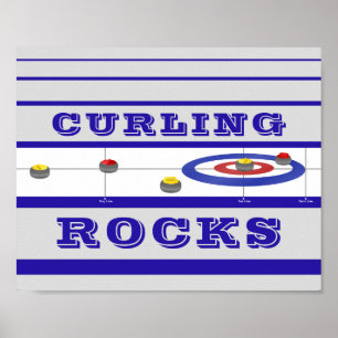 Curling Sten Poster